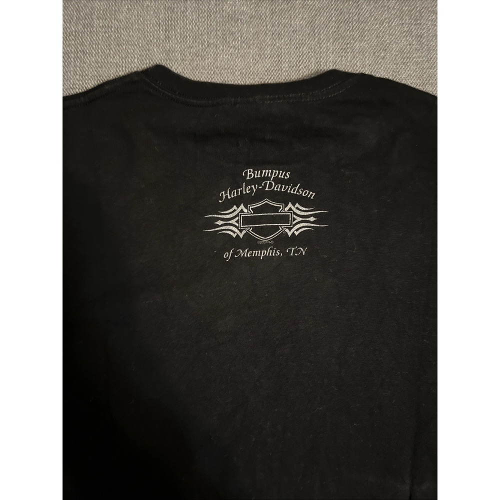 Vintage Harley Davidson Studded Long Sleeve T-Shirt Women's M Black - Picture 10 of 11